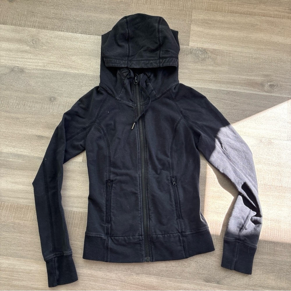Lululemon Scuba Full Zip Hoodie Women's 4 Light Black 2000’s Jacket Slim Workout